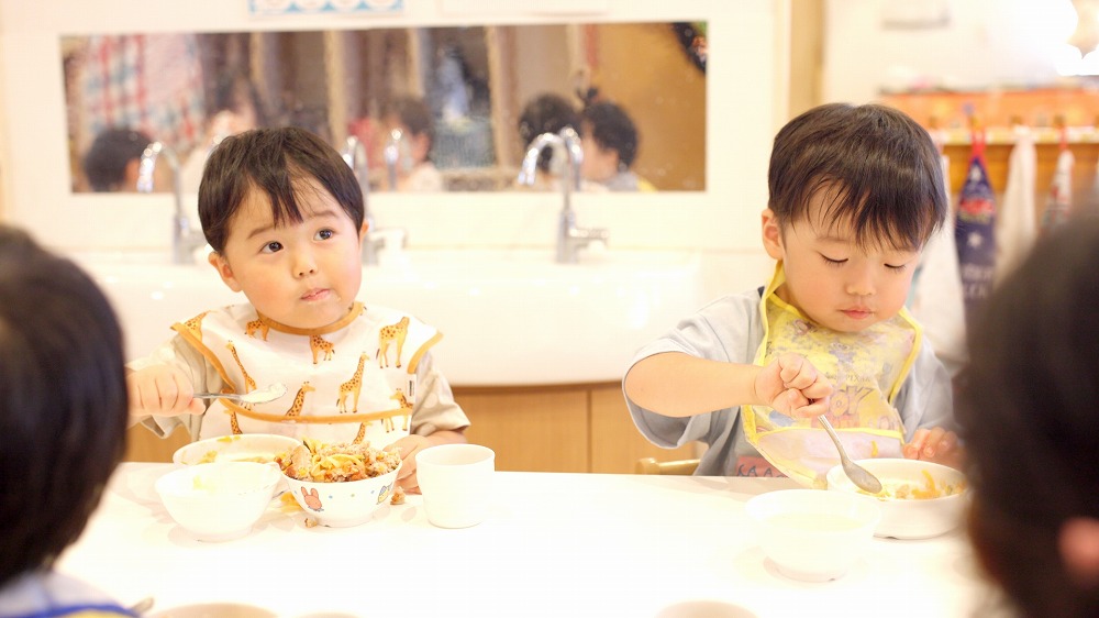 除去食など子供に合わせた対応が可能な自園給食